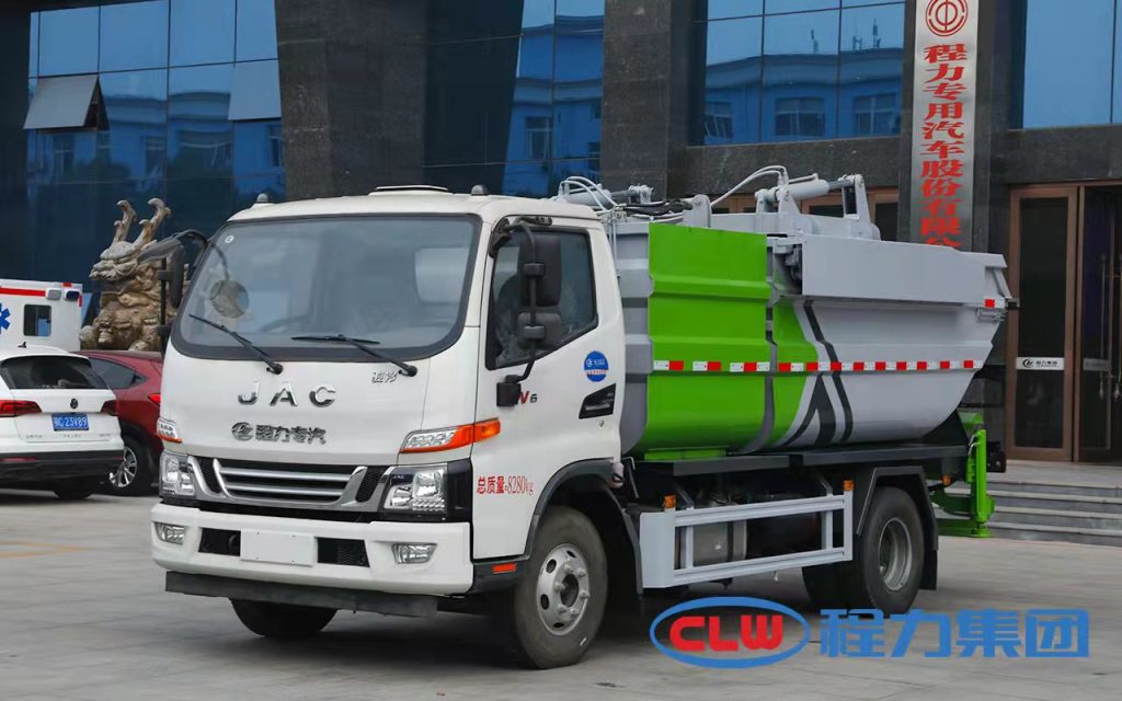 National VI JAC Junling V6 Leak - Proof Garbage Truck Side View