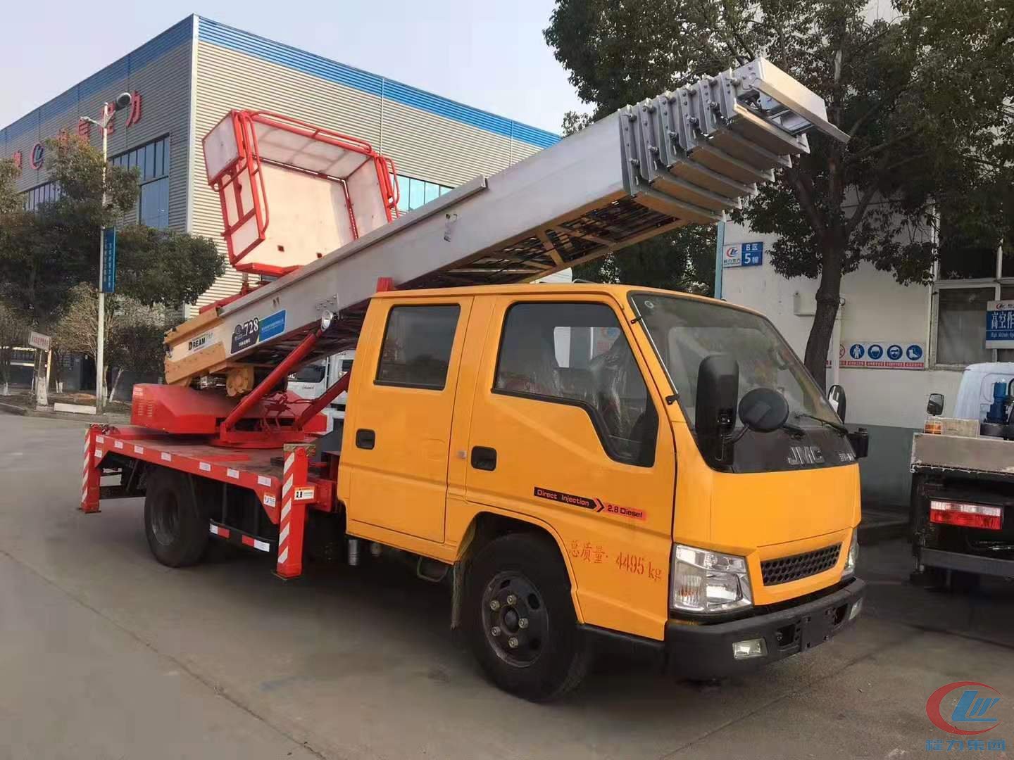28m moving lift truck ladder assembly
